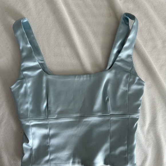 Aritzia shine bustier in light blue - Picture 2 of 5